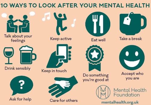 10 ways to look after your mental health