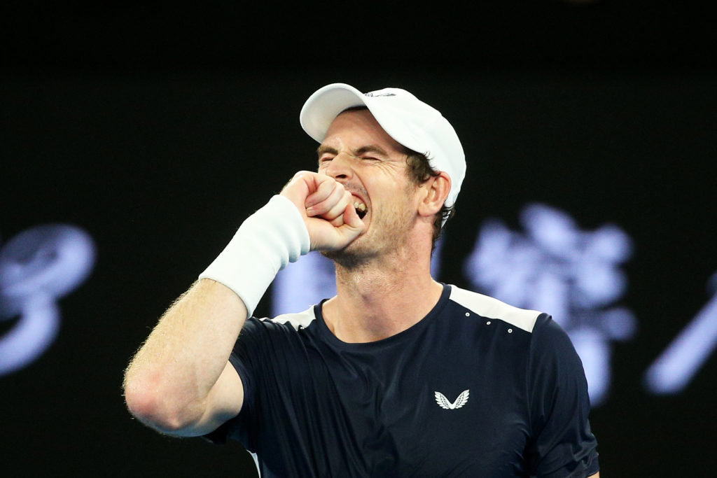 Sport's culture: Andy Murray of Britain reacts during his first round match against Roberto Bautista Agut of Spain at the Australian Open tennis tournament in Melbourne