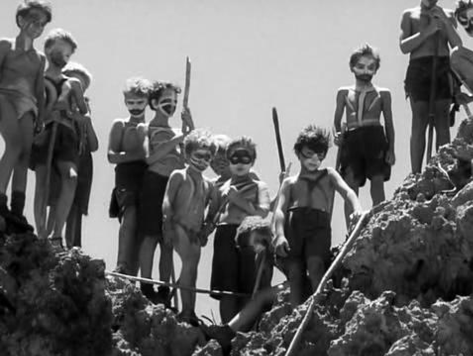 A still from the 1963 film of William Golding’s Lord of the Flies.