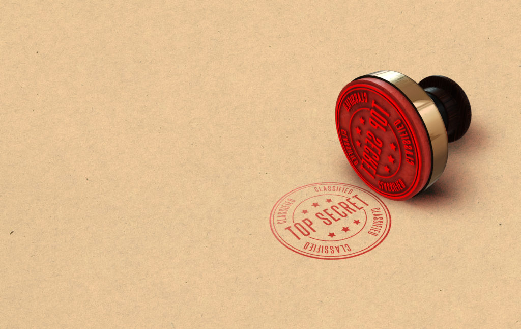 Canva - Red Stamp Of Top Secret Document