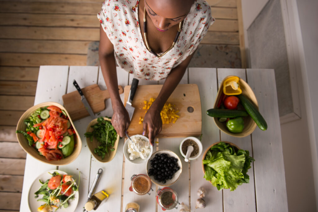 Preparing your own food may lead you to eat more.