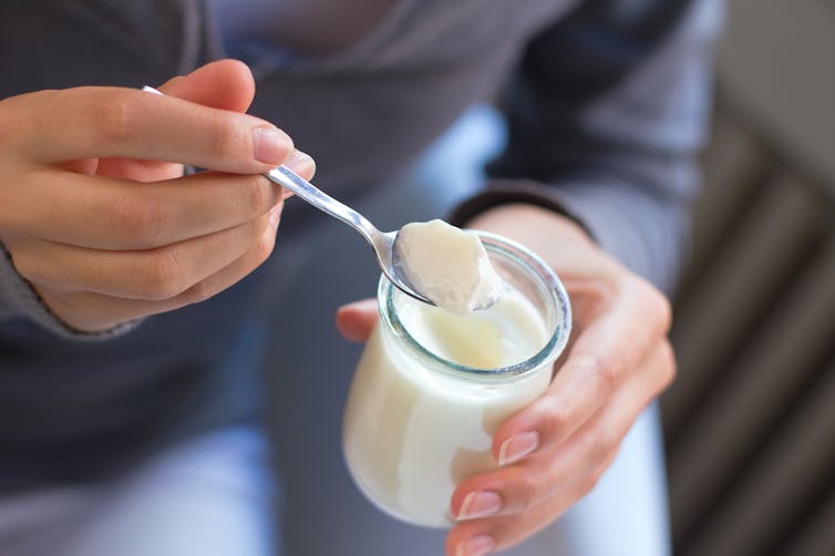 Eating yoghurt is one way of getting more Lactobacillus acidophilus into your diet.